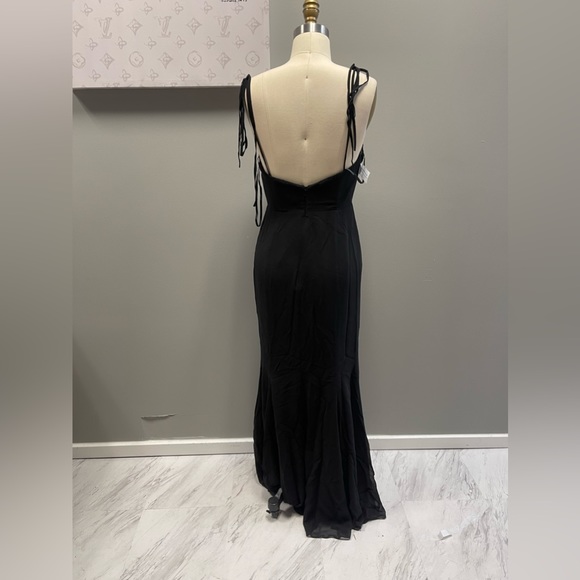 Fame and Partners dress- black with bow tie straps - Picture 4 of 4